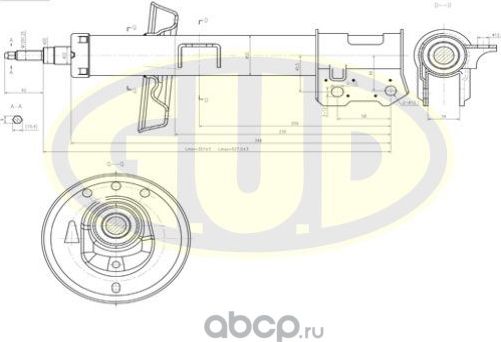 Амортизатор G.U.D.. Артикул GSA334847
