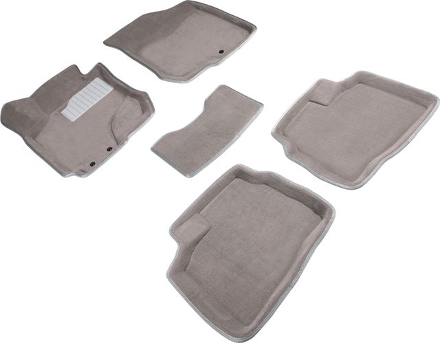 Коврики Seintex 3D ворсовые для салона Hyundai Elantra IV 2006-2010 Серые. Артикул 82014