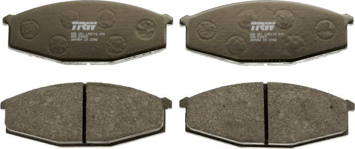 Тормозные колодки TRW. Артикул GDB251