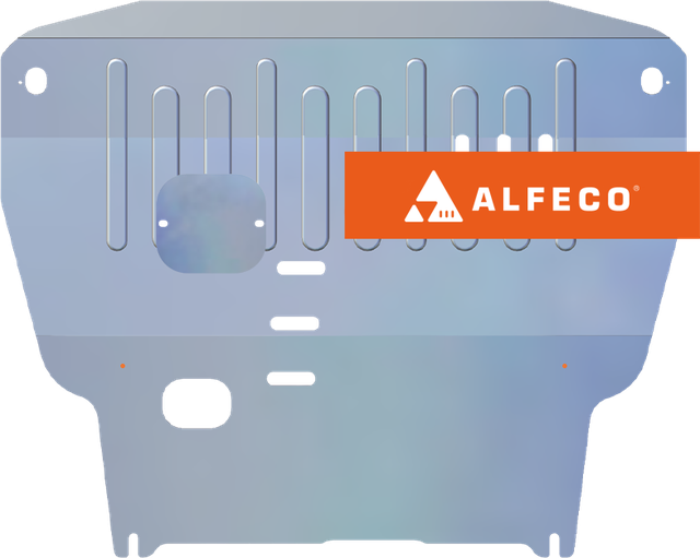 Защита алюминиевая Alfeco для картера и КПП Chevrolet Aveo I 2008-2012. Артикул ALF.03.02al