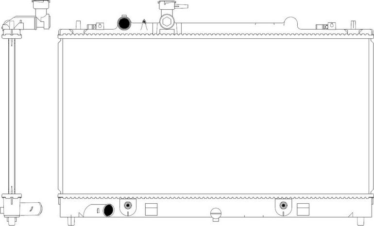 Радиатор охлаждения двигателя Sakura. Артикул 3301-2005