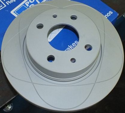 Тормозной диск ATE PowerDisc передний для ВАЗ Samara (2108, 2109, 2113, 2114) 1986-1999. Артикул 24.0312-0125.1