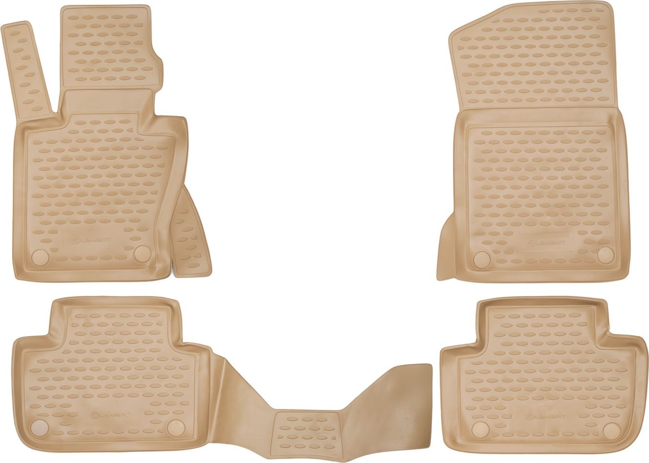 Коврики Element для салона BMW X3 E83 2003-2010 БЕЖЕВЫЕ. Артикул NLC.05.16.212