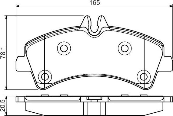 Тормозные колодки Bosch. Артикул 0 986 495 099
