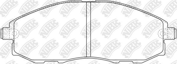 Тормозные колодки NiBK. Артикул PN0434