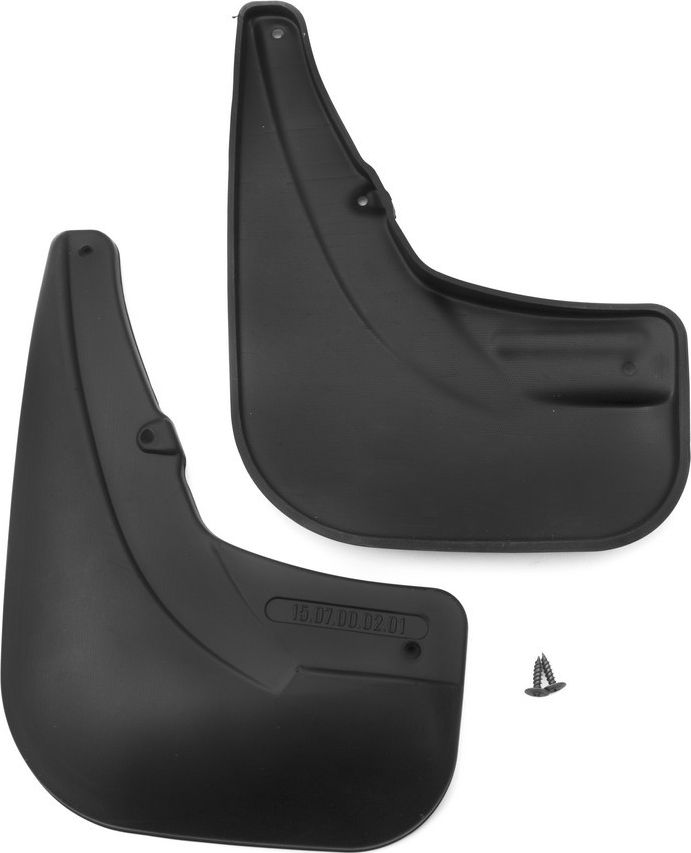 Брызговики Frosch (в пакете) задняя пара для Fiat Doblo II рестайлинг 2014-2026 фургон. Артикул NLF.15.07.E14