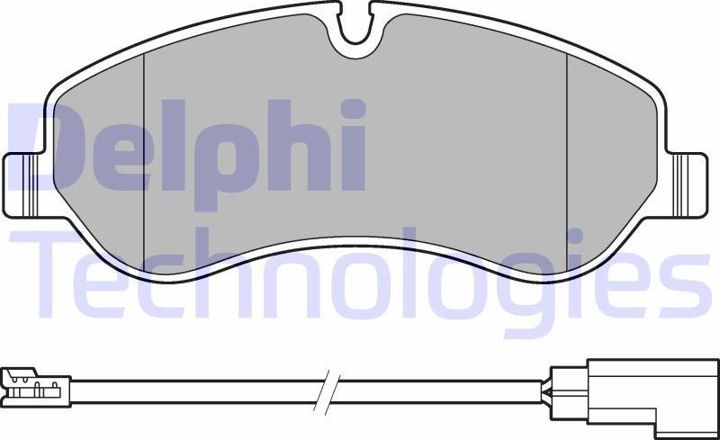 Тормозные колодки Delphi (Low-Metallic). Артикул LP2661