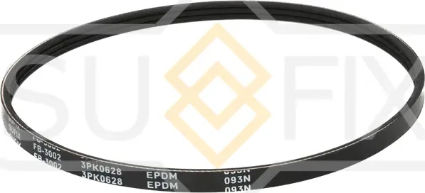 Ремень поликлиновый 3PK0628 (Sufix). Артикул FB3002