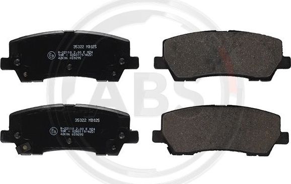 Тормозные колодки ABS задние для Ford Mustang VI 2015-2026. Артикул 35322