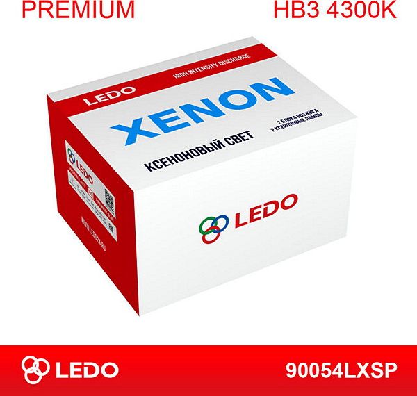 Комплект ксенона HB3 4300K LEDO Premium (AC/12V). Артикул 90054lxsp