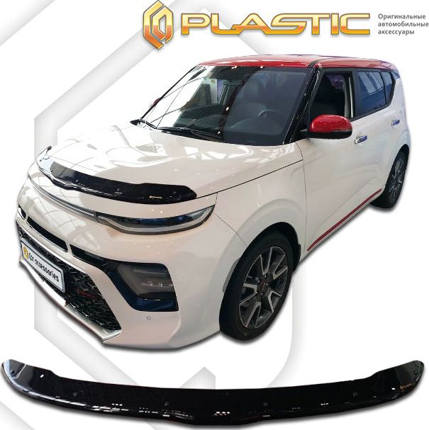 Дефлектор СА Пластик для капота (Classic черный) Kia Soul III 2019-2026. Артикул 2010010114657