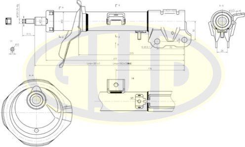 Амортизатор G.U.D.. Артикул GSA339080
