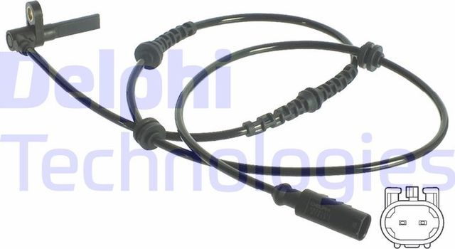 Датчик ABS Delphi передний для Fiat Ducato II 2007-2006. Артикул SS20129