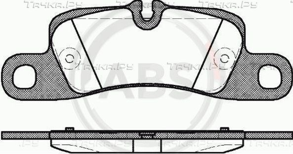 Тормозные колодки ABS задние для Porsche Cayenne II (958) 2010-2014. Артикул 37725