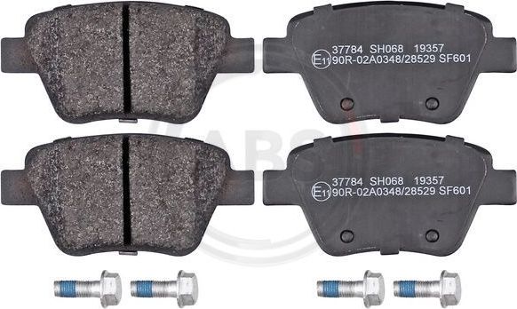 Тормозные колодки ABS задние для Audi A3 II (8P) 2003-2013. Артикул 37784