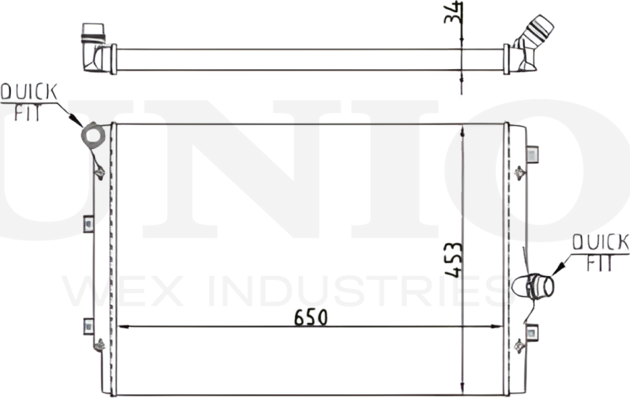 Радиатор двигателя (Unio). Артикул RAD-10118