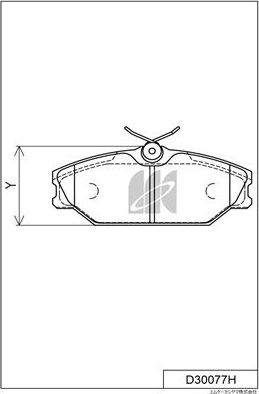 Тормозные колодки MK Kashiyama передние для Renault Scenic II 2000-2003. Артикул D30077H