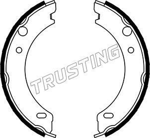 Тормозные колодки (стояночная тормозная система) Trusting задние для Volvo 760 1982-1992. Артикул 127.271