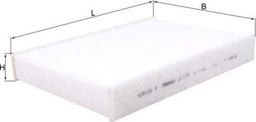 Салонный фильтр Mahle-Knecht. Артикул LA 1173