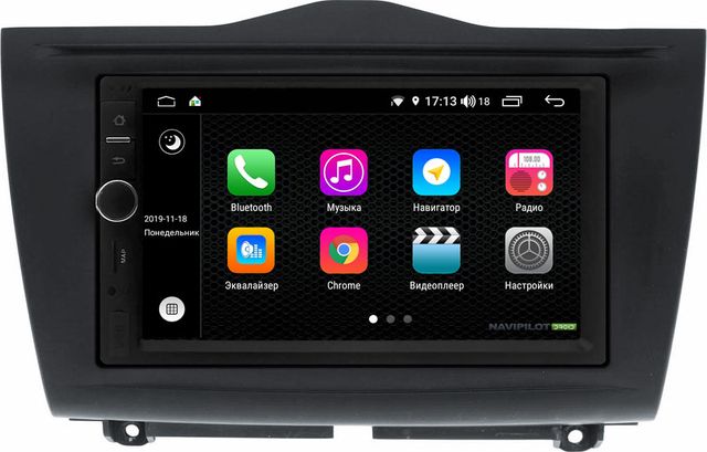 Установочный комплект: головное устройство NaviPilot 2DIN с экраном 7" Android 9, DSP, аппаратные кнопки, энкодер для Lada Granta 2018-2026. Артикул NPD9L-WR-837-07 Granta 19