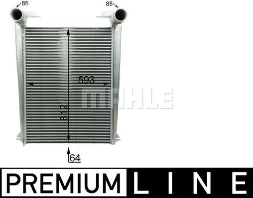 Интеркулер Mahle Premium для Renault Kerax 1997-2026. Артикул CI 44 000P