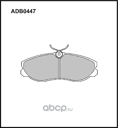 Колодки тормозные дисковые | перед | (Allied Nippon). Артикул ADB0447