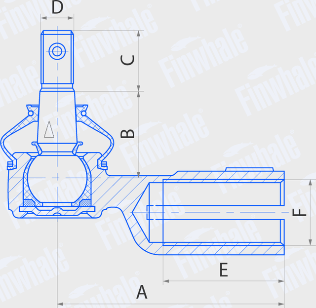Наконечник рулевой тяги Finwhale. Артикул TRE731