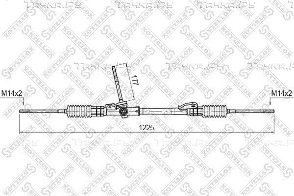 Рулевая рейка Stellox для Ford Orion III 1990-1993. Артикул 00-35015-SX