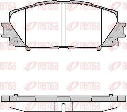Тормозные колодки Remsa. Артикул 1224.10
