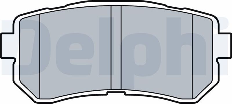 Тормозные колодки Delphi (Semi-Metallic). Артикул LP3521