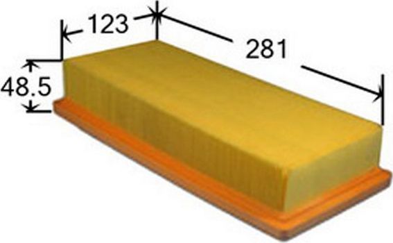 Воздушный фильтр JS Asakashi для Fiat Panda II 2003-2012. Артикул A0270