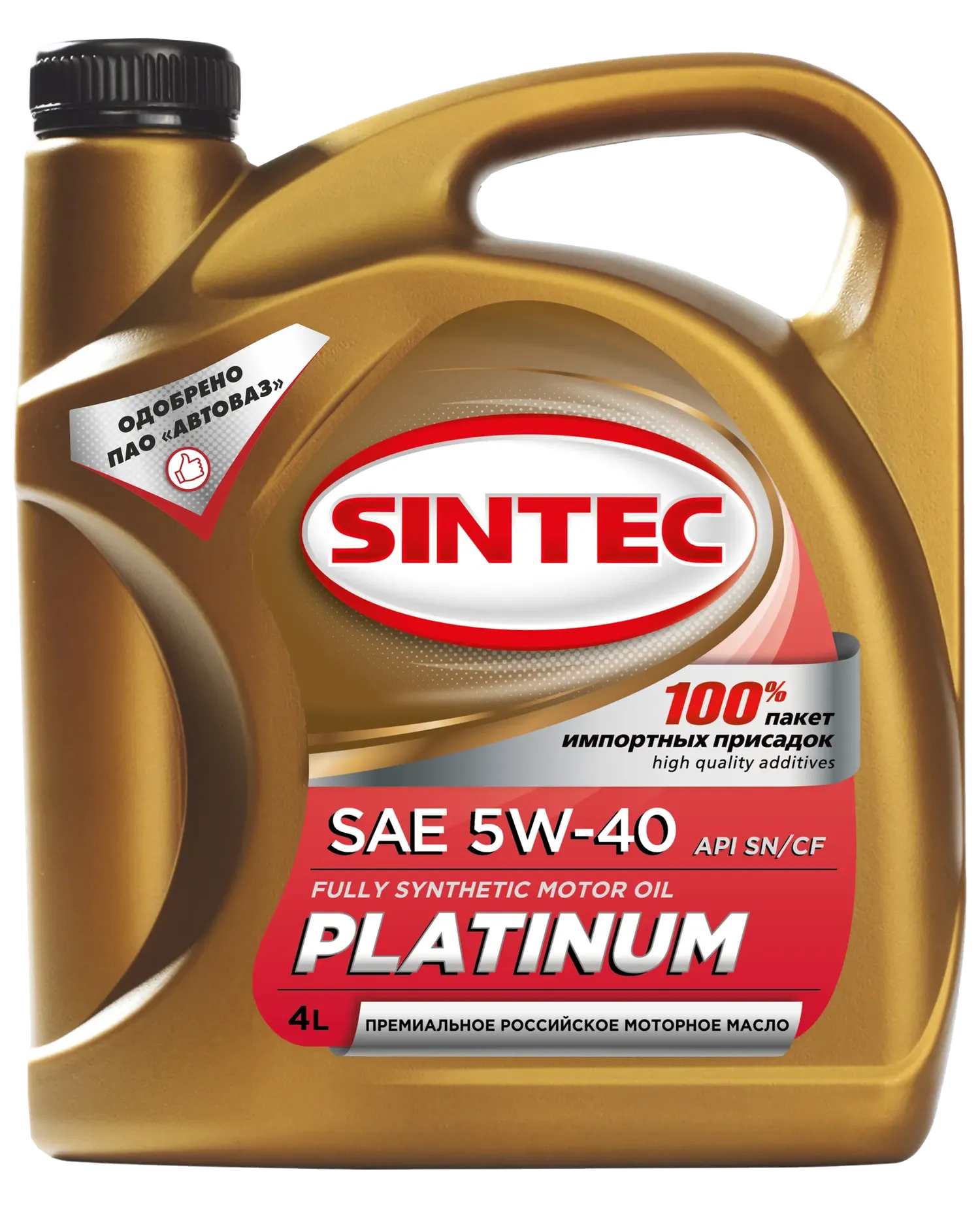 SINTEC Платинум SAE 5W-40 API SN/CF (синт) 4л Sintec. Артикул 801941