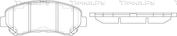 Тормозные колодки FIT передние для Nissan Juke I 2013-2019. Артикул FP1338