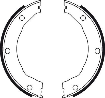 Тормозные колодки (стояночная тормозная система) TRW задние для Kia Sephia I 1995-1997. Артикул GS8726