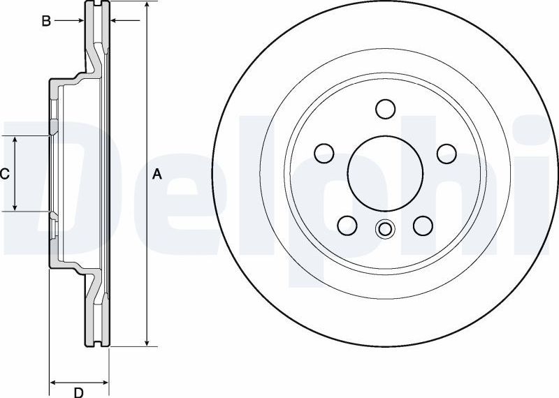 Тормозной диск Delphi. Артикул BG4778C