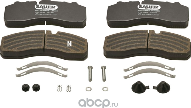 SARS0572905900_колодки дисковые !29061 с р/к, 247.6x107.6x30/ SAF (Sauer). Артикул S0572905900