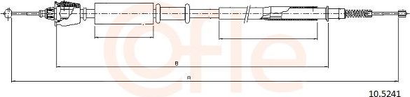 Трос ручника (тросик ручного тормоза) Cofle задний правый/левый для Rover 75 I 1999-2005. Артикул 10.5241