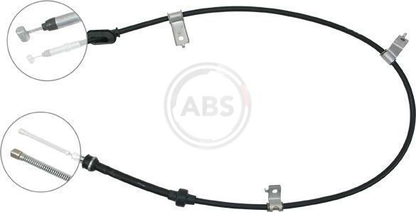 Трос ручника (тросик ручного тормоза) ABS задний правый для Honda Civic VI 1994-2001. Артикул K19048