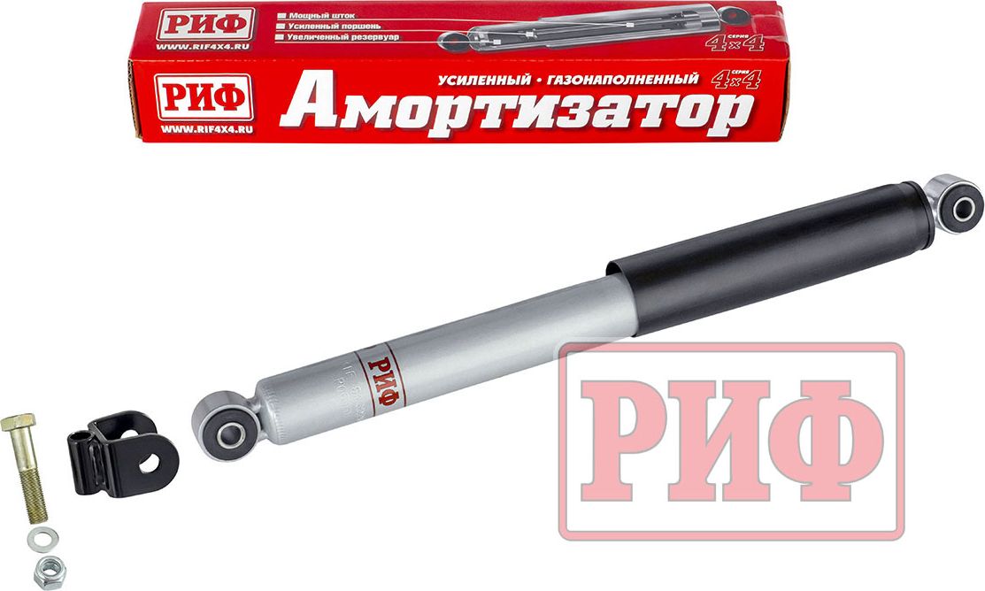 Амортизатор РИФ газовый задний для Syzuki Jimny 1998-2018, лифт 75 мм. Артикул SAG220-75