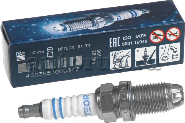 Свеча зажигания blue line (F7LTCR)(BOSCH 0241235752) никель-иттрий (Meteor) Meteor. Артикул sa311