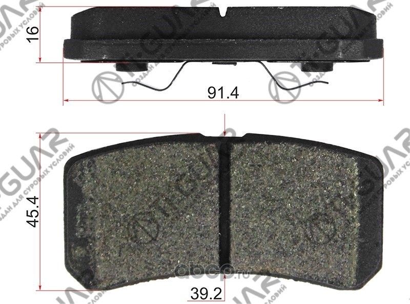 Тормозные колодки TG-632/PN3450* TiGUAR (TI-Guar). Артикул TG632