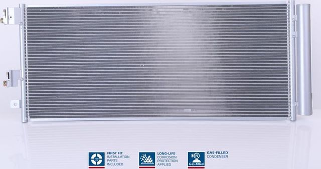 Радиатор кондиционера (конденсатор) Nissens (алюминий) для Opel Adam I 2014-2019. Артикул 940791