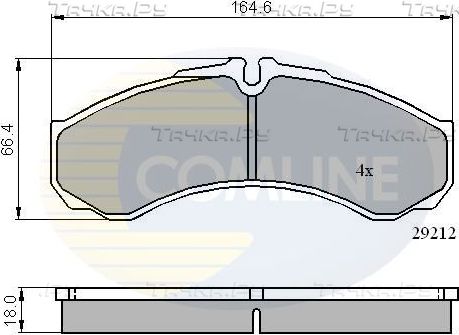 Тормозные колодки Comline. Артикул CBP0909