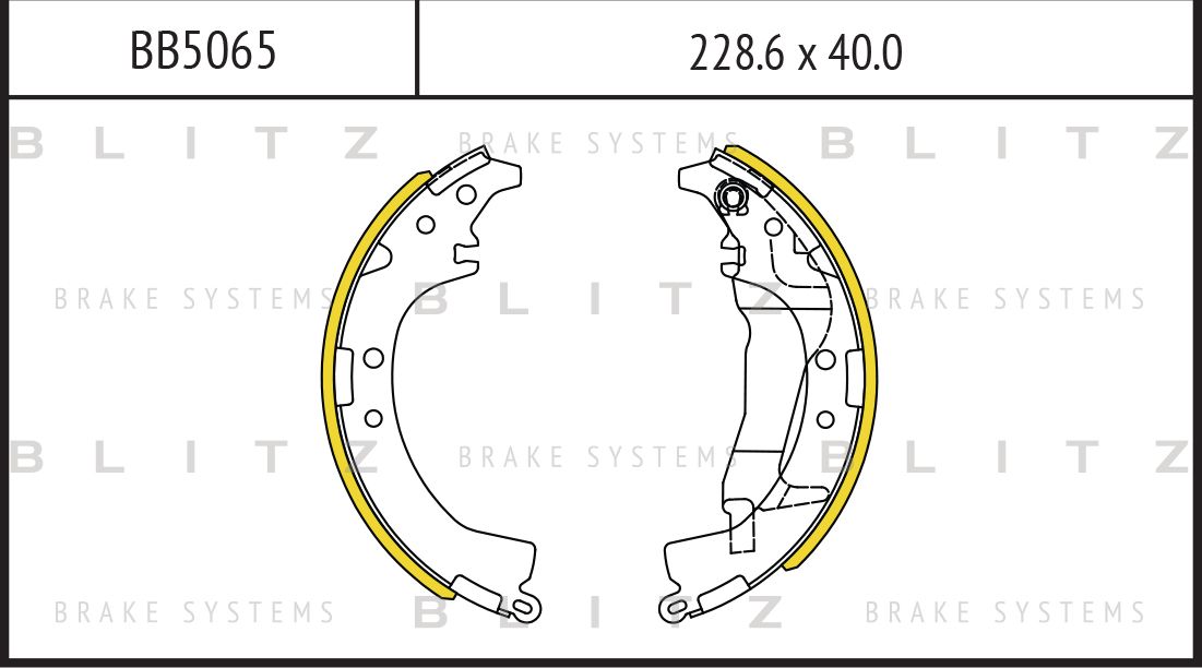 Колодки тормозные TOYOTA RAV4 94- задн. (Blitz). Артикул BB5065