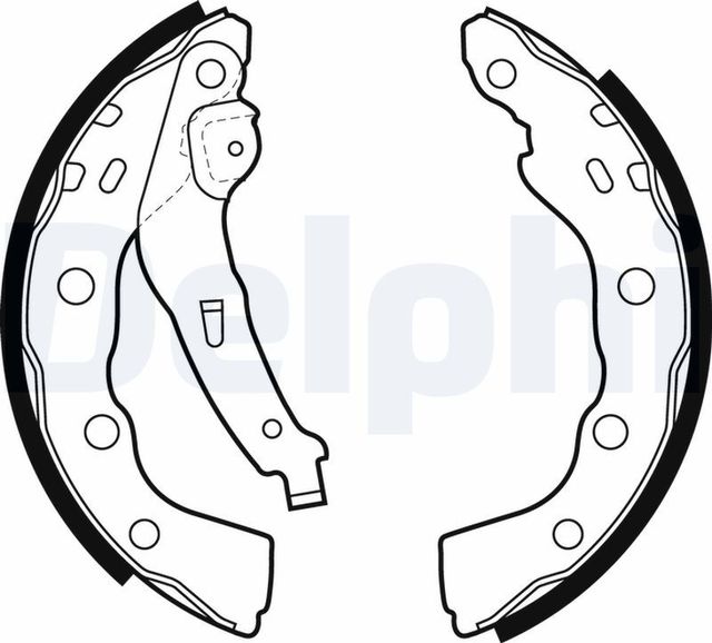Тормозные колодки Delphi задние для Isuzu D-Max I 2002-2003. Артикул LS1880