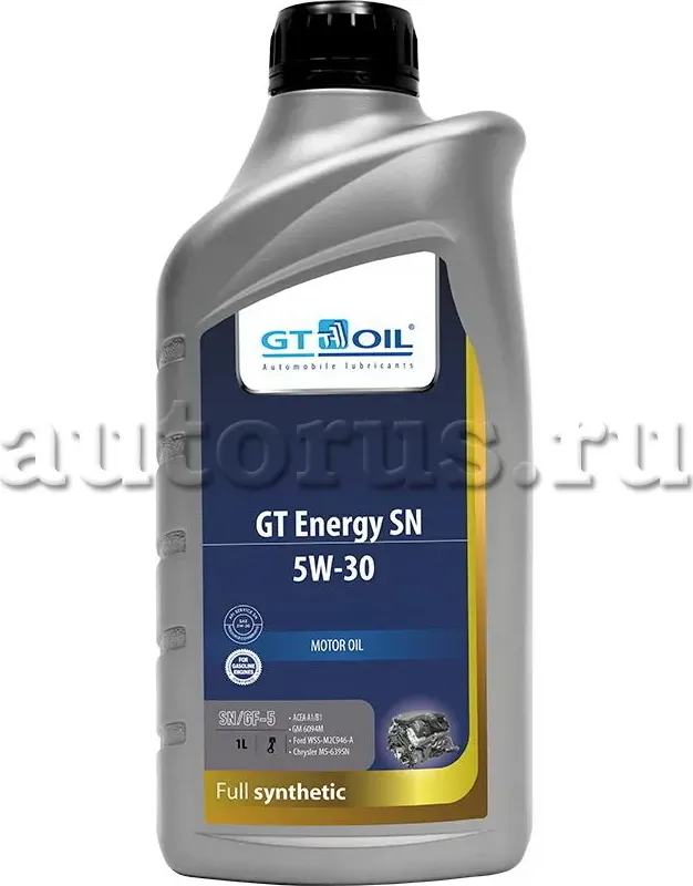 Масло GT Energy SN  SAE 5W30  API SN син.  1 л (GT OIL) GT OIL. Артикул 8809059407240