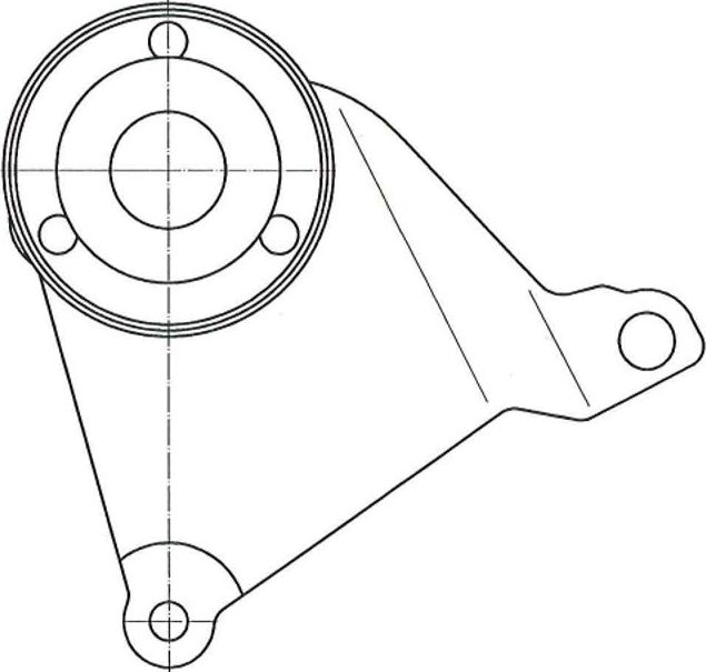 Натяжной ролик (натяжитель) приводного клинового зубчатого ремня Trialli. Артикул CM 5817