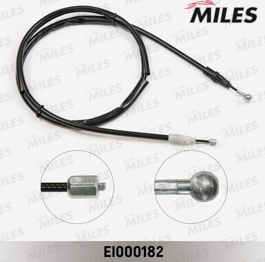 Трос ручника (тросик ручного тормоза) Miles. Артикул EI000182