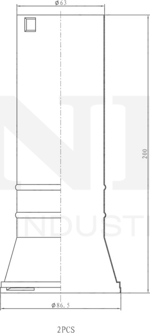 Отбойник и пыльник амортизатора, комплект (Unio). Артикул DUC-50075