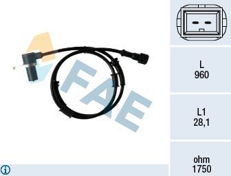 Датчик ABS FAE. Артикул 78350